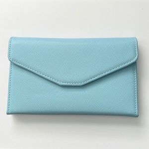 Light Blue Travel RFID Wallet/Wristlet